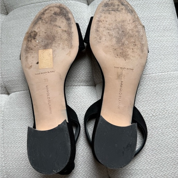 Manolo Blahnik Black Sandals - Picture 3 of 6